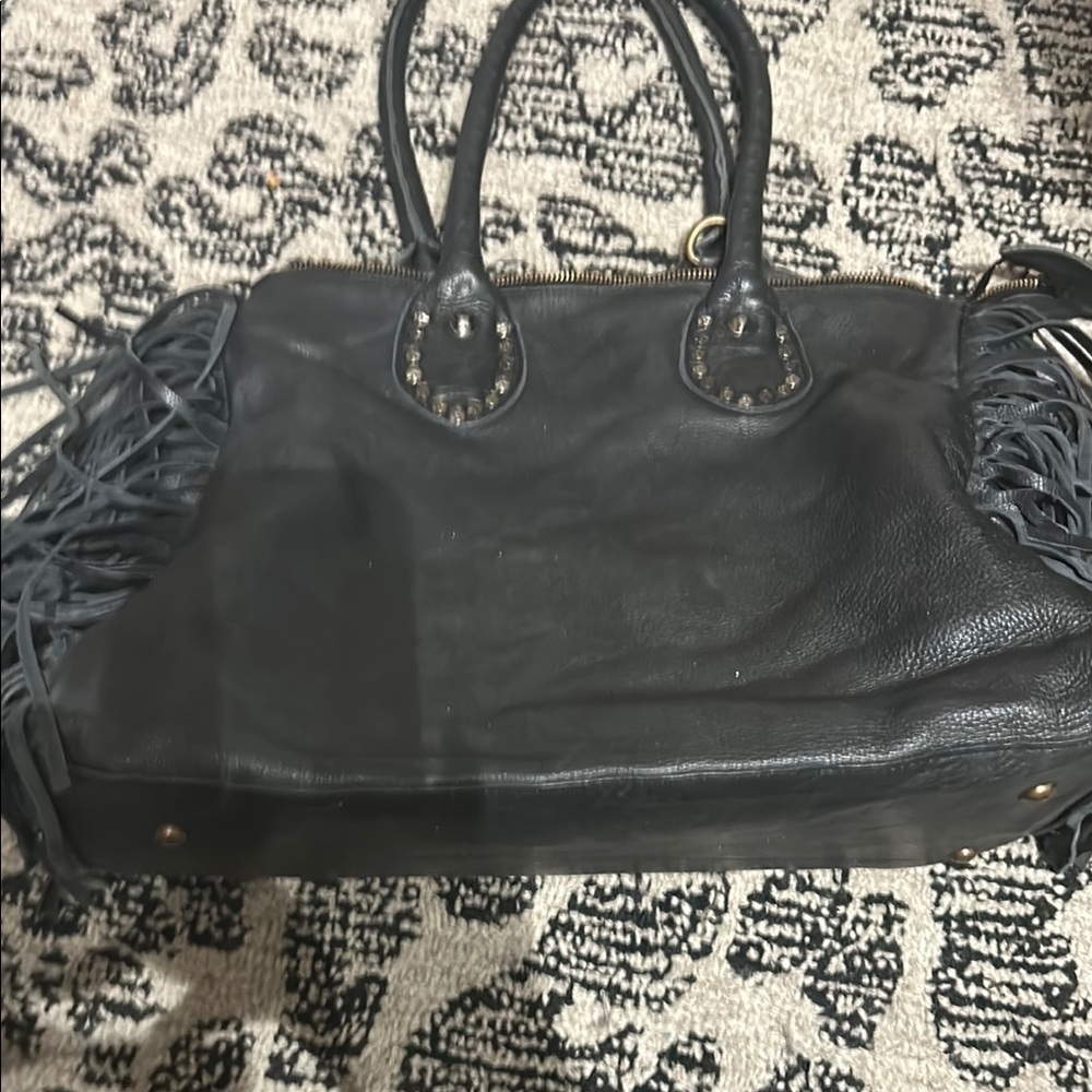 Milano Designer Viola Castellani Black Leather Women's Bag